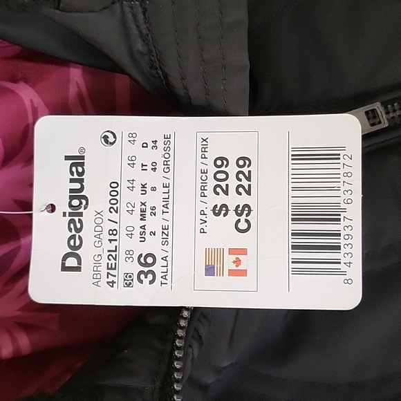 NWT Desigual Women's Gadox Coat by Lacroix - Picture 9 of 12